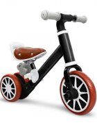 Ecotoys Bicicleta copii cu pedale detasabile LC-V1307 negru scaun ajustabil de la 29-33 cm roti din spuma EVA de la 2 ani pana la 20 kg