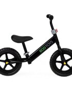 Ecotoys Bicicleta copii fara pedale JM 763 Negru cu roti din spuma eva scaun reglabil pe inaltime 28-38 cm de la sol la sa de la 3 ani