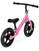 Ecotoys Bicicleta copii fara pedale JM 763 Roz cu roti din spuma eva scaun reglabil pe inaltime 28-38 cm de la sol la sa de la 3 ani