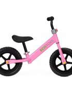 Ecotoys Bicicleta copii fara pedale JM 763 Roz cu roti din spuma eva scaun reglabil pe inaltime 28-38 cm de la sol la sa de la 3 ani