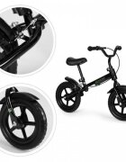 Ecotoys Bicicleta fara pedale cu frana de mana si roti din spuma Eva YM-BB-3 negru