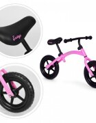 Ecotoys Bicicleta fara pedale cu roti din spuma EVA YM-BB-13 roz