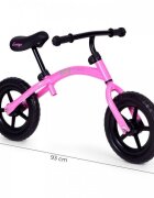Ecotoys Bicicleta fara pedale cu roti din spuma EVA YM-BB-13 roz