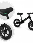 Ecotoys Bicicleta fara pedale cu roti din spuma EVA YM-BB-17 negru