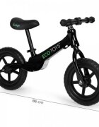 Ecotoys Bicicleta fara pedale cu roti din spuma EVA YM-BB-17 negru