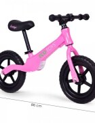 Ecotoys Bicicleta fara pedale cu roti din spuma EVA YM-BB-17 roz