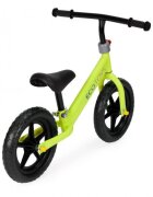 Ecotoys Bicicleta fara pedale JM 763 Verde cu roti din spuma eva scaun reglabil pe inaltime 28-38 cm de la sol la sa recomandata copiilor incepand cu varsta de 3 ani