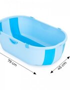 Ecotoys Cadita de baie cu dop de scurgere HA-B46 Albastru