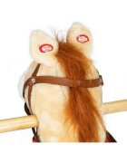 Ecotoys Calut balansoar cu sunete si coada in miscare XL-106 bej