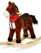 Ecotoys Calut balansoar cu sunete si coada in miscare XL-106 ciocolatiu