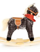 Ecotoys Calut balansoar cu sunete si coada in miscare XL-106 gri