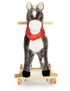 Ecotoys Calut balansoar cu sunete si coada in miscare XL-106 gri