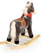 Ecotoys Calut balansoar cu sunete si coada in miscare XL-106 gri