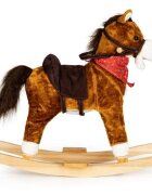Ecotoys Calut balansoar cu sunete si coada in miscare XL-106 maro
