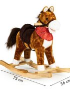 Ecotoys Calut balansoar cu sunete si coada in miscare XL-106 maro