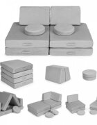 Ecotoys Canapea extensibila modulara pentru copii gri