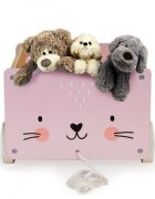 Ecotoys Carucior din lemn pentru depozitarea jucariilor 2904