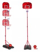 Ecotoys Cos de baschet pentru copii cu minge inclusa si inaltime reglabila