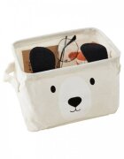 Ecotoys Cos pentru depozitarea jucariilor Bej