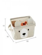 Ecotoys Cos pentru depozitarea jucariilor Bej