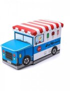 Ecotoys Cos pentru depozitarea jucariilor Masinuta cu inghetata