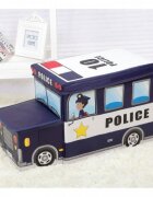 Ecotoys Cos pentru depozitarea jucariilor Politie