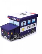 Ecotoys Cos pentru depozitarea jucariilor Politie