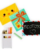 Ecotoys Cutie pentru scrisori din lemn pentru copii 2623