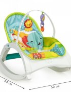 Ecotoys Fotoliu Balansoar 3 In 1 Cu Vibratii 88954 Jungla