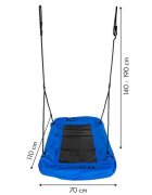 Ecotoys Leagan dreptunghiular BOC11070 albastru 110 cm