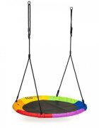 Ecotoys Leagan pentru copii cuib de barza cu cadru din otel galvanizat multicolor