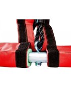 Ecotoys Leagan pentru copii G-744 cuib de barza cu cadru din otel galvanizat rosu