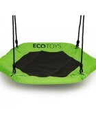 Ecotoys Leagan pentru copii hexagonal tip cuib de barza suspendat MIR6023 verde
