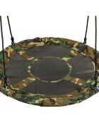 Ecotoys Leagan pentru copii rotund tip cuib de barza suspendat 100 cm MIR6001 camuflaj