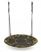 Ecotoys Leagan pentru copii rotund tip cuib de barza suspendat 100 cm MIR6001 camuflaj
