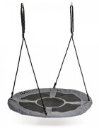 Ecotoys Leagan pentru copii rotund tip cuib de barza suspendat 100 cm MIR6001 gri