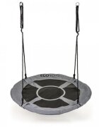 Ecotoys Leagan pentru copii rotund tip cuib de barza suspendat 100 cm MIR6001 gri