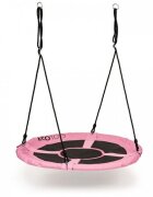 Ecotoys Leagan pentru copii rotund tip cuib de barza suspendat 100 cm MIR6001 roz