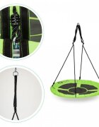 Ecotoys Leagan pentru copii rotund tip cuib de barza suspendat 100 cm MIR6001 verde