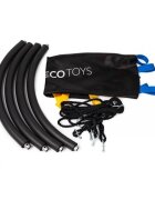 Ecotoys Leagan pentru copii rotund tip cuib de barza suspendat 100 cm MIR6300-1 negru