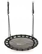 Ecotoys Leagan pentru copii rotund tip cuib de barza suspendat 100 cm MIR6300 negru