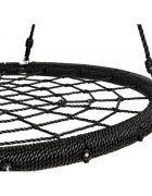 Ecotoys Leagan pentru copii rotund tip cuib de barza suspendat 100 cm MIR8015 negru