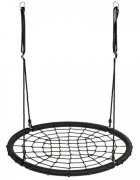Ecotoys Leagan pentru copii rotund tip cuib de barza suspendat 100 cm MIR8015 negru