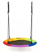 Ecotoys Leagan pentru copii rotund tip cuib de barza suspendat 110 cm MIR6001 multicolor