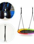 Ecotoys Leagan pentru copii rotund tip cuib de barza suspendat 110 cm MIR6001 multicolor
