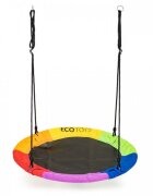 Ecotoys Leagan pentru copii rotund tip cuib de barza suspendat 110 cm MIR6001 multicolor