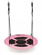 Ecotoys Leagan pentru copii rotund tip cuib de barza suspendat 110 cm MIR6001 roz