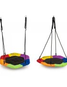 Ecotoys Leagan pentru copii rotund tip cuib de barza suspendat MIR6023 multicolor