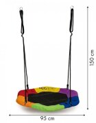 Ecotoys Leagan pentru copii rotund tip cuib de barza suspendat MIR6023 multicolor
