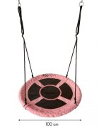 Ecotoys Leagan pentru copii SW100 cuib de barza roz
